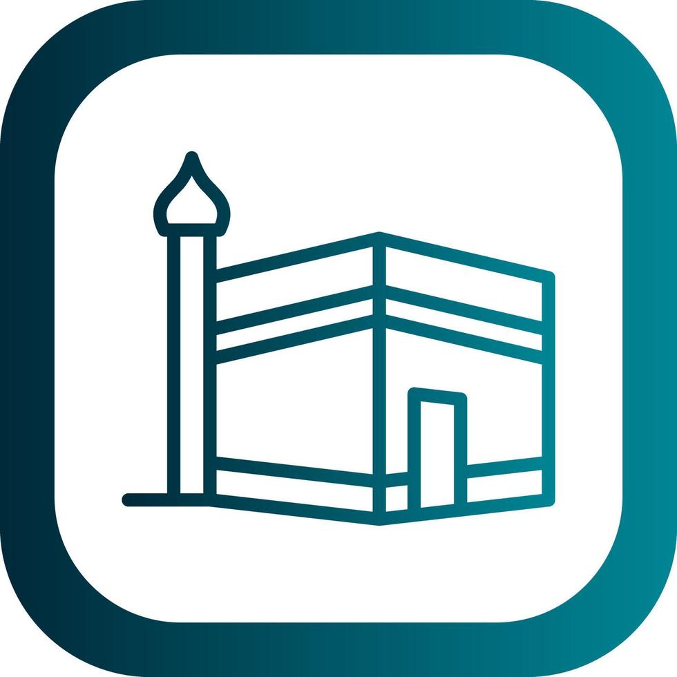 Kaaba Vector Icon Design