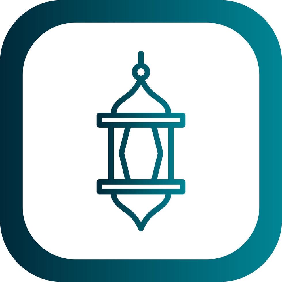 Arabian Lantern Vector Icon Design