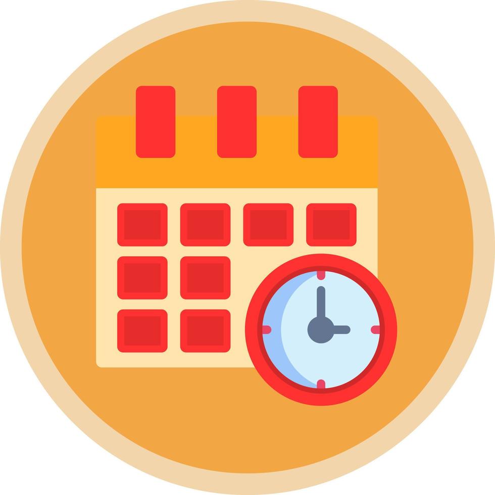 Time ANd Date Vector Icon Design