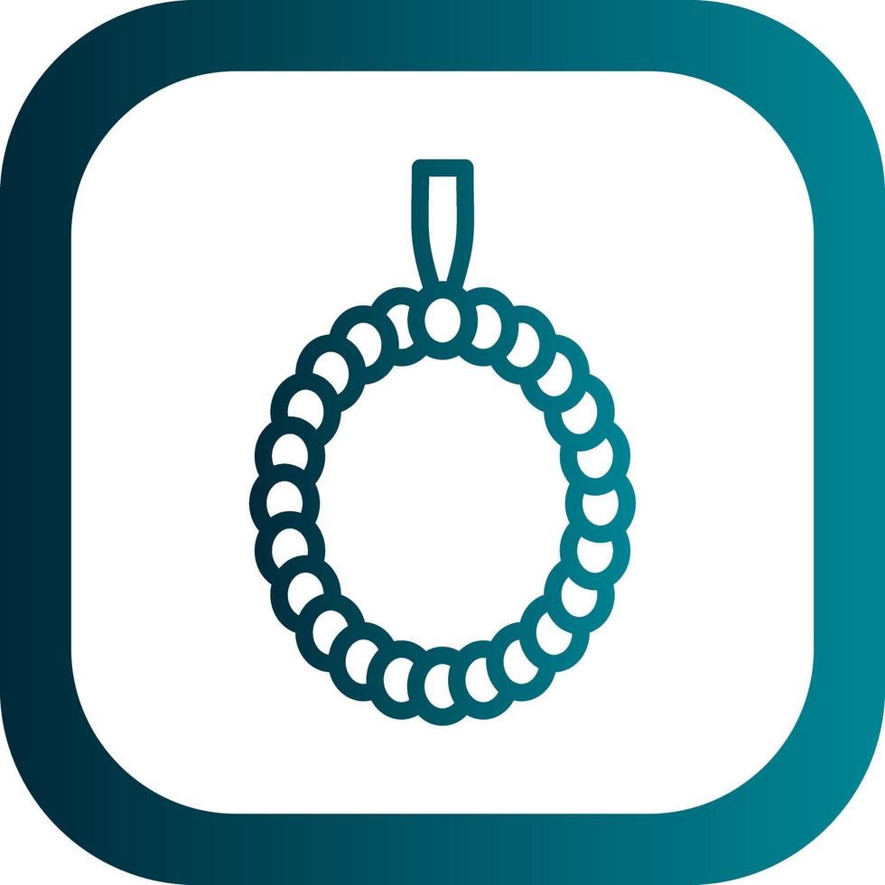 Praying Beads Vector Icon Design