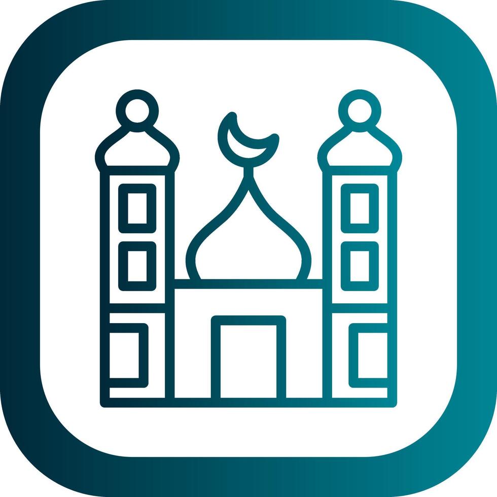 Small Mosque Vector Icon Design