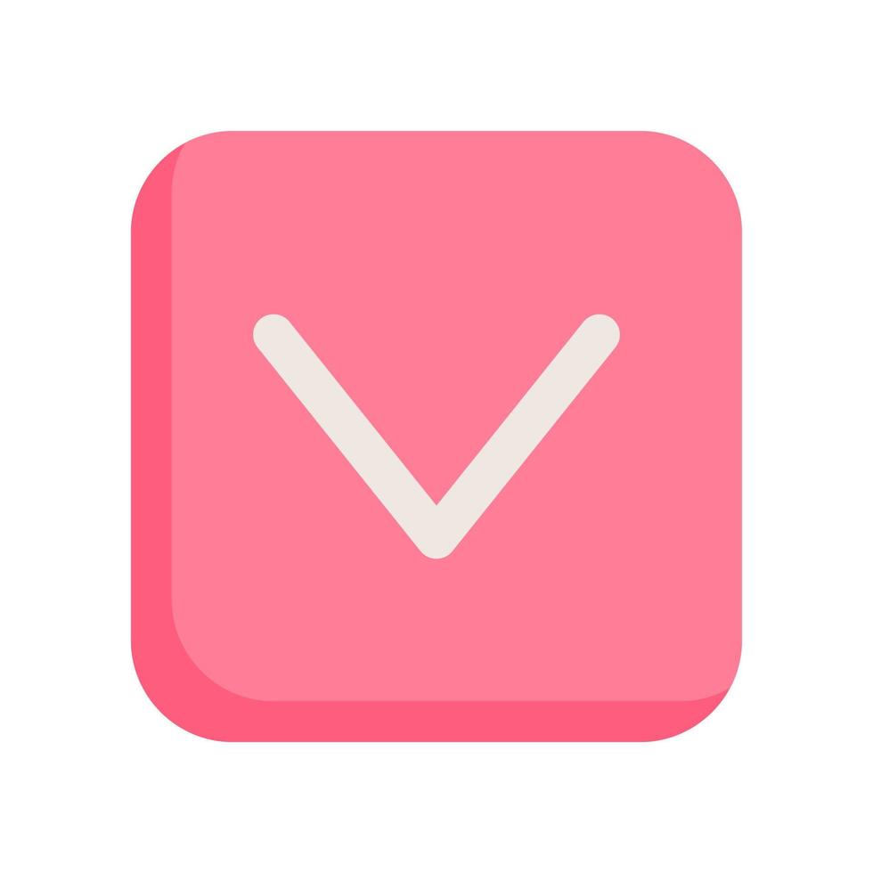 down arrow icon for your website design, logo, app, UI. vector