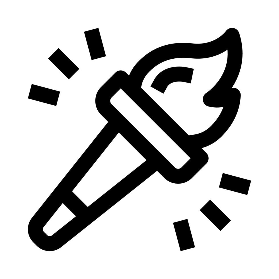 torch icon for your website, mobile, presentation, and logo design. vector