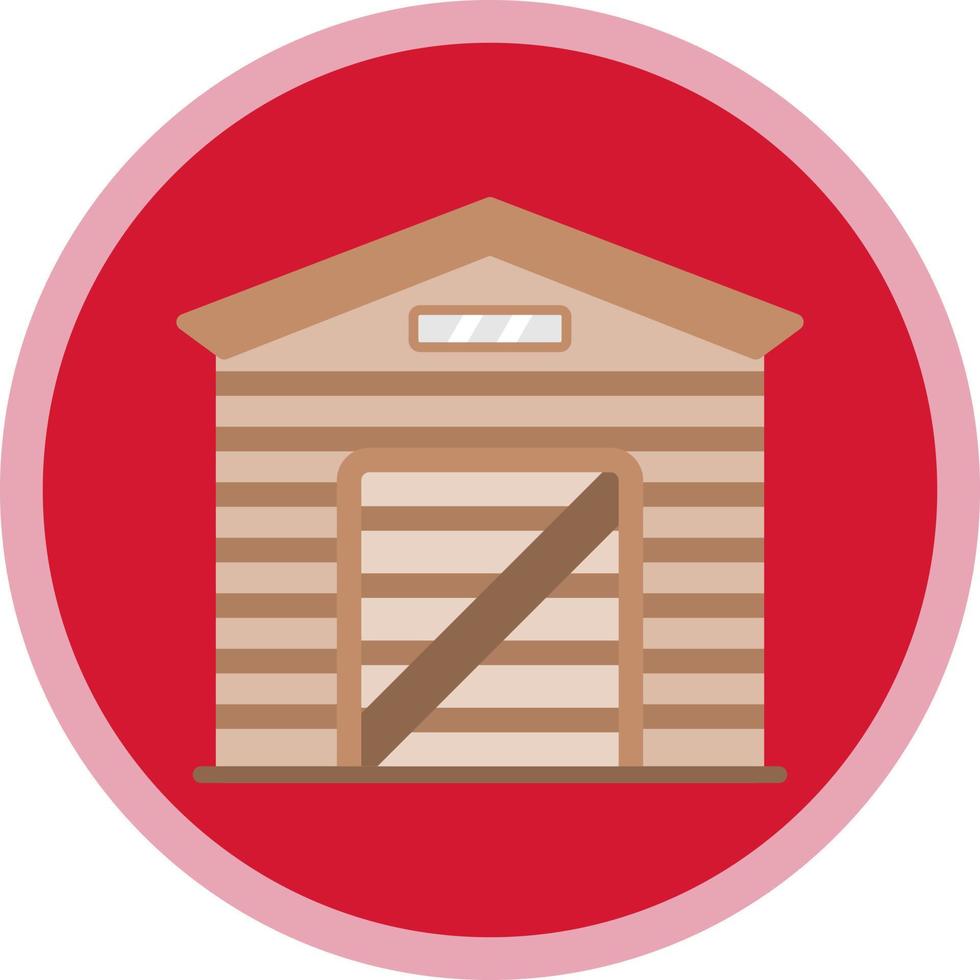 Garden Shed Vector Icon Design