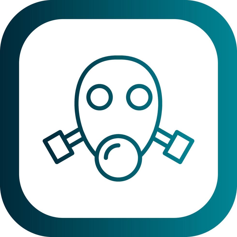 Gas Mask Vector Icon Design