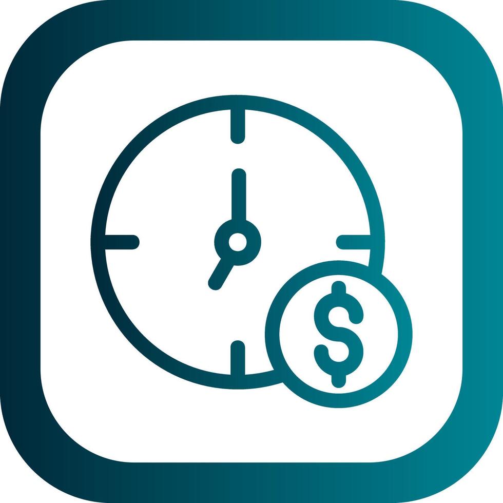 Time is Money Vector Icon Design