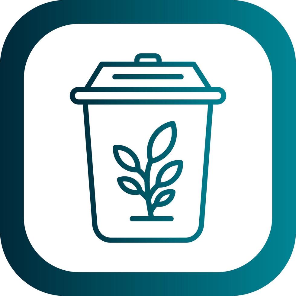 Plant Trash Vector Icon Design