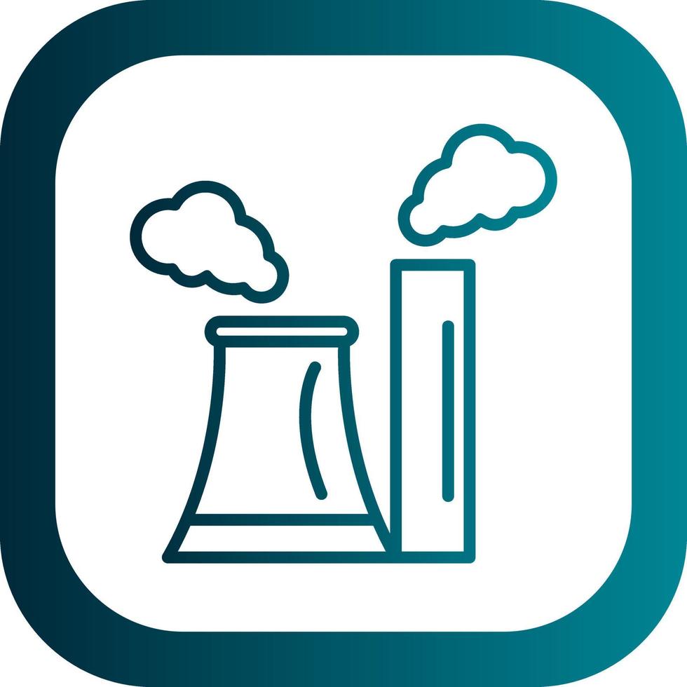 Chimney Pollution Vector Icon Design