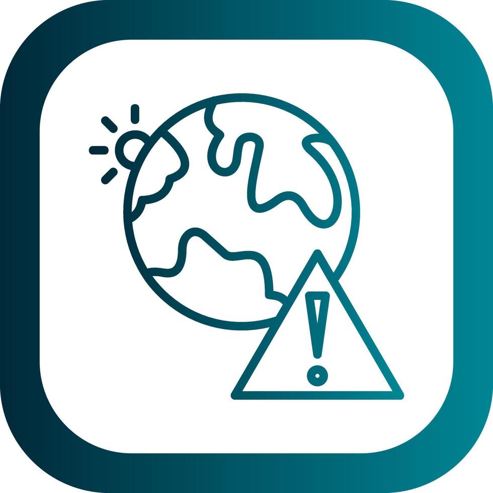 Earth Danger Vector Icon Design