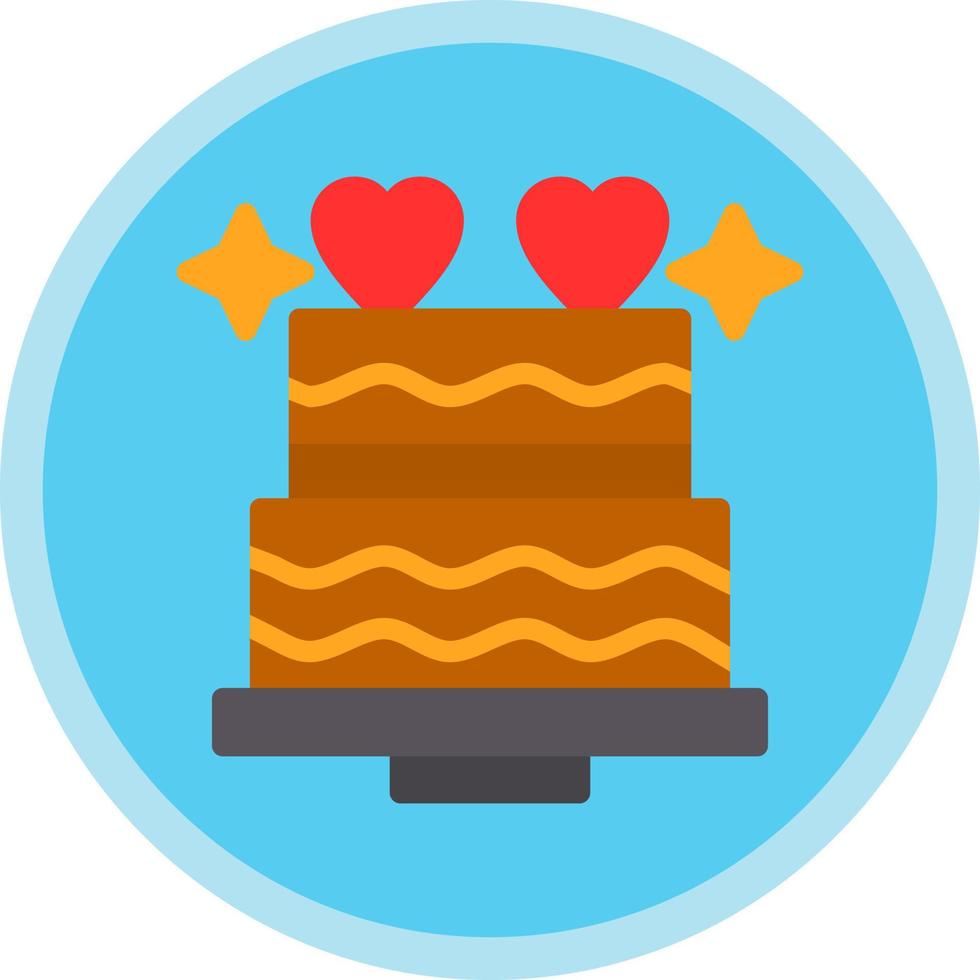 diseño de icono de vector de pastel de boda