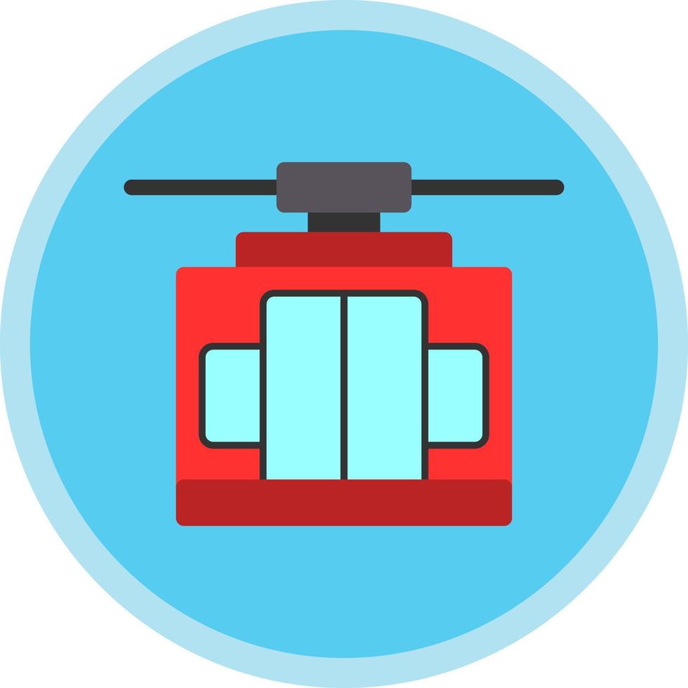 Cable Car Vector Icon Design