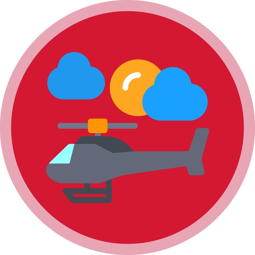 Helicopter Vector Icon Design