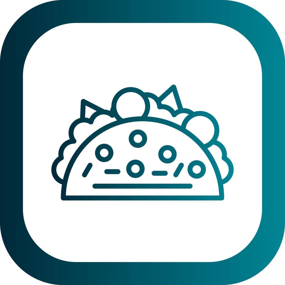 diseño de icono de vector de taco