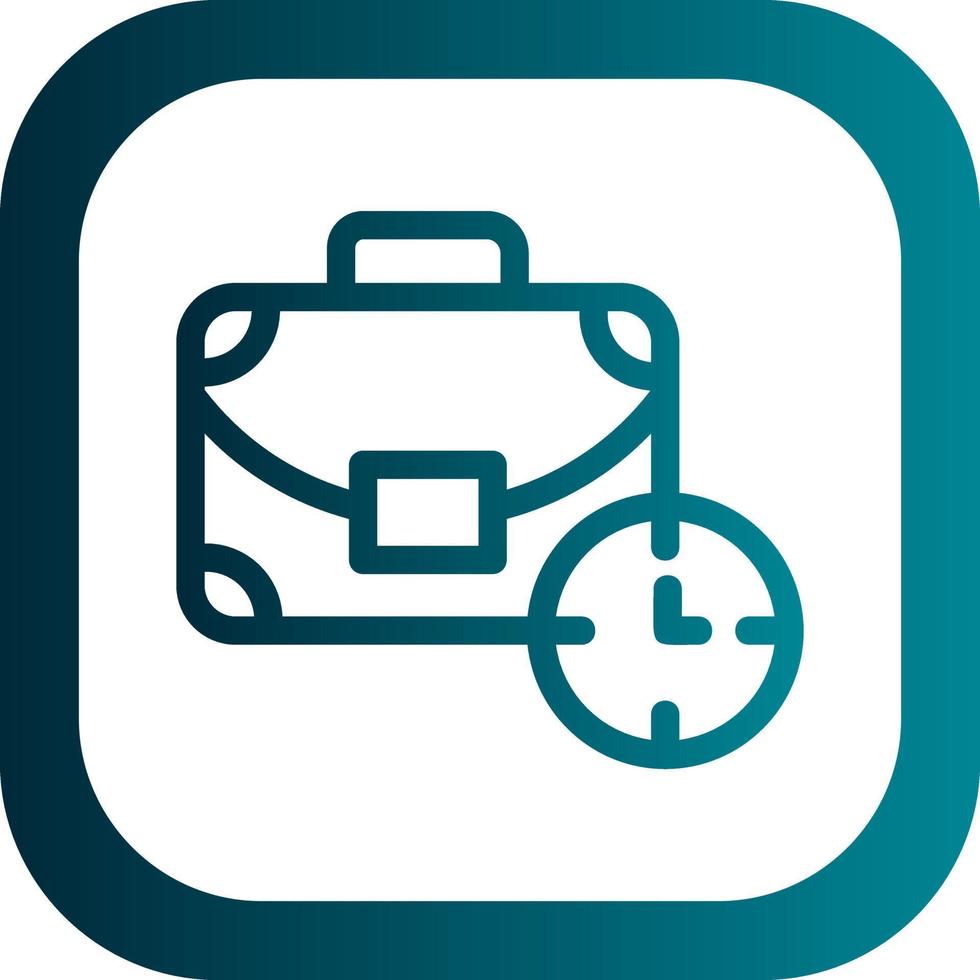 Work Time Vector Icon Design