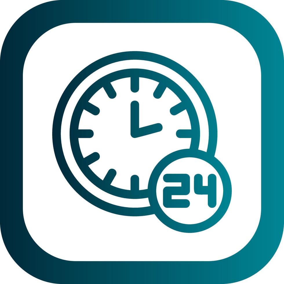 Non Stop Working Vector Icon Design