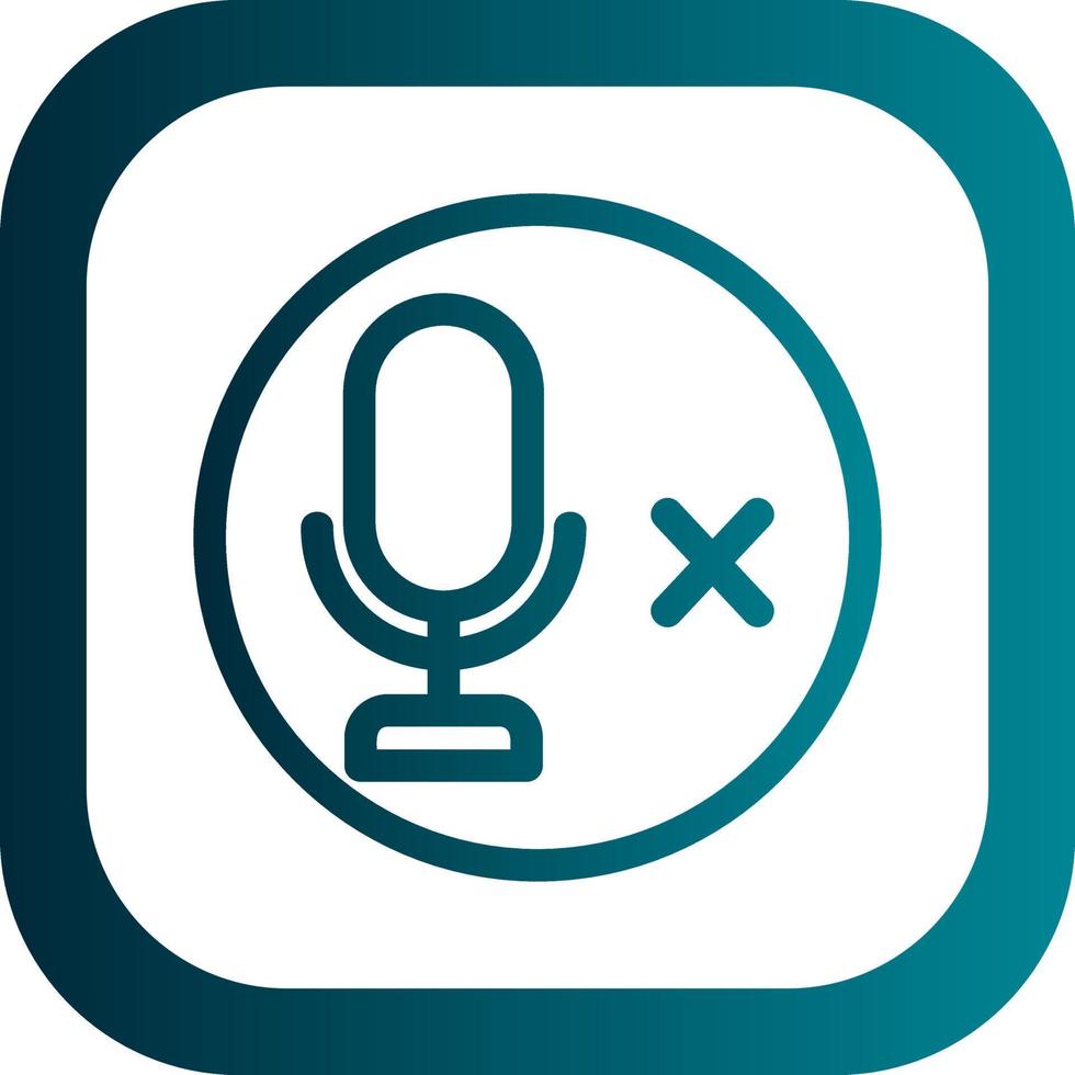 Mute Meeting Vector Icon Design
