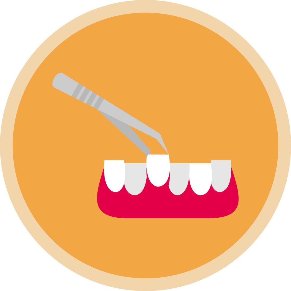 Tooth Extraction Vector Icon Design