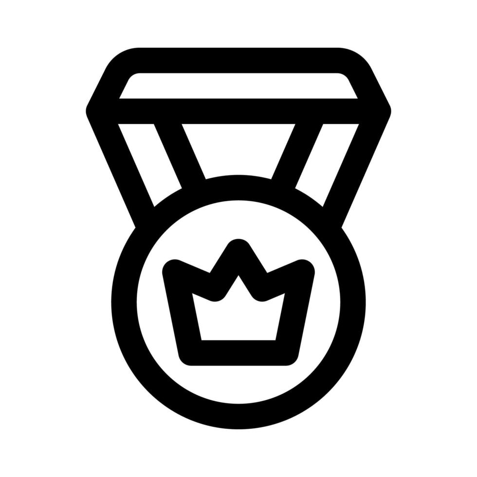 corona medalla icono para tu sitio web, móvil, presentación, y logo diseño. vector