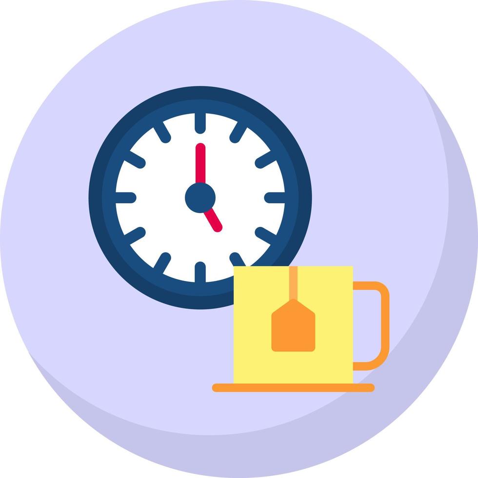 Tea Time Vector Icon Design