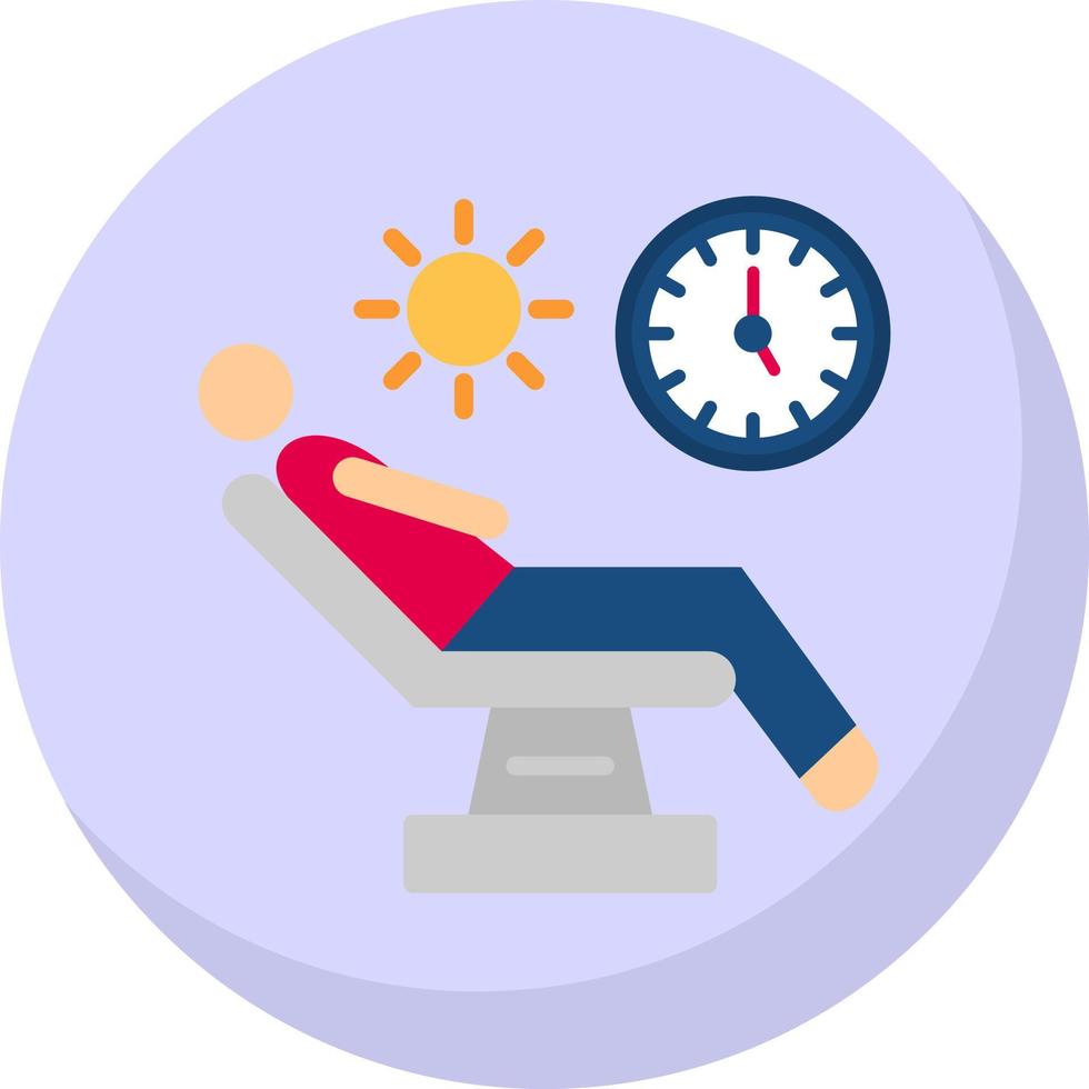 Relaxation Vector Icon Design