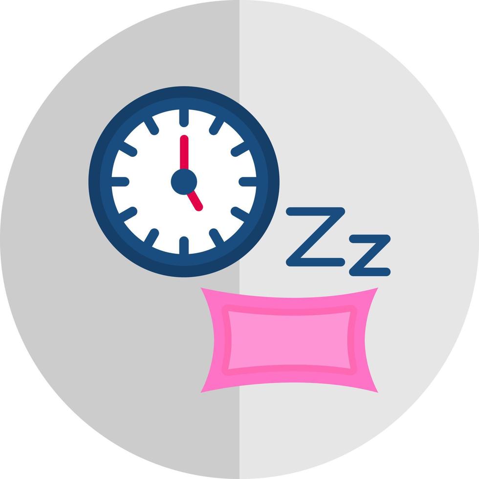 Sleeping Time Vector Icon Design