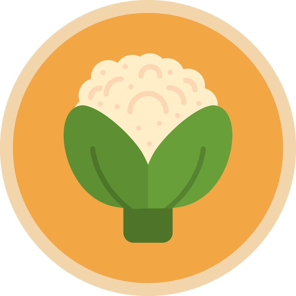 Cauliflower Vector Icon Design