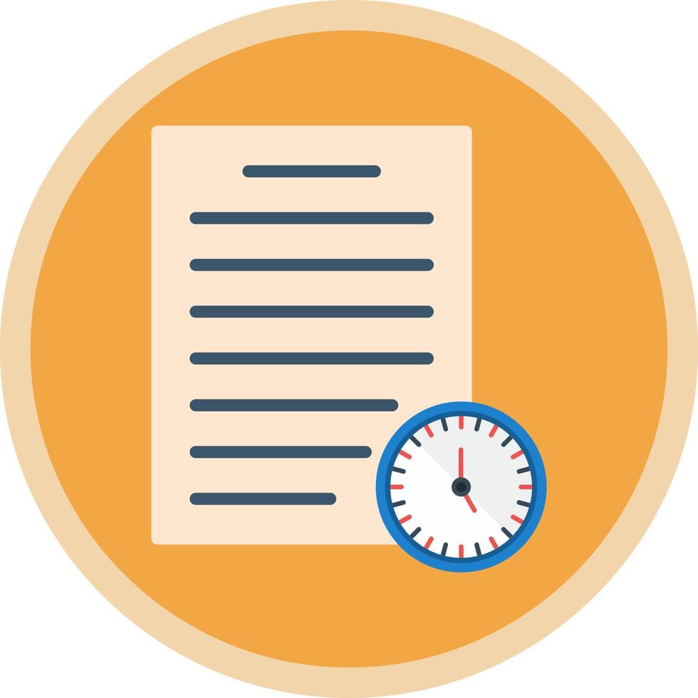 Project Deadline Vector Icon Design