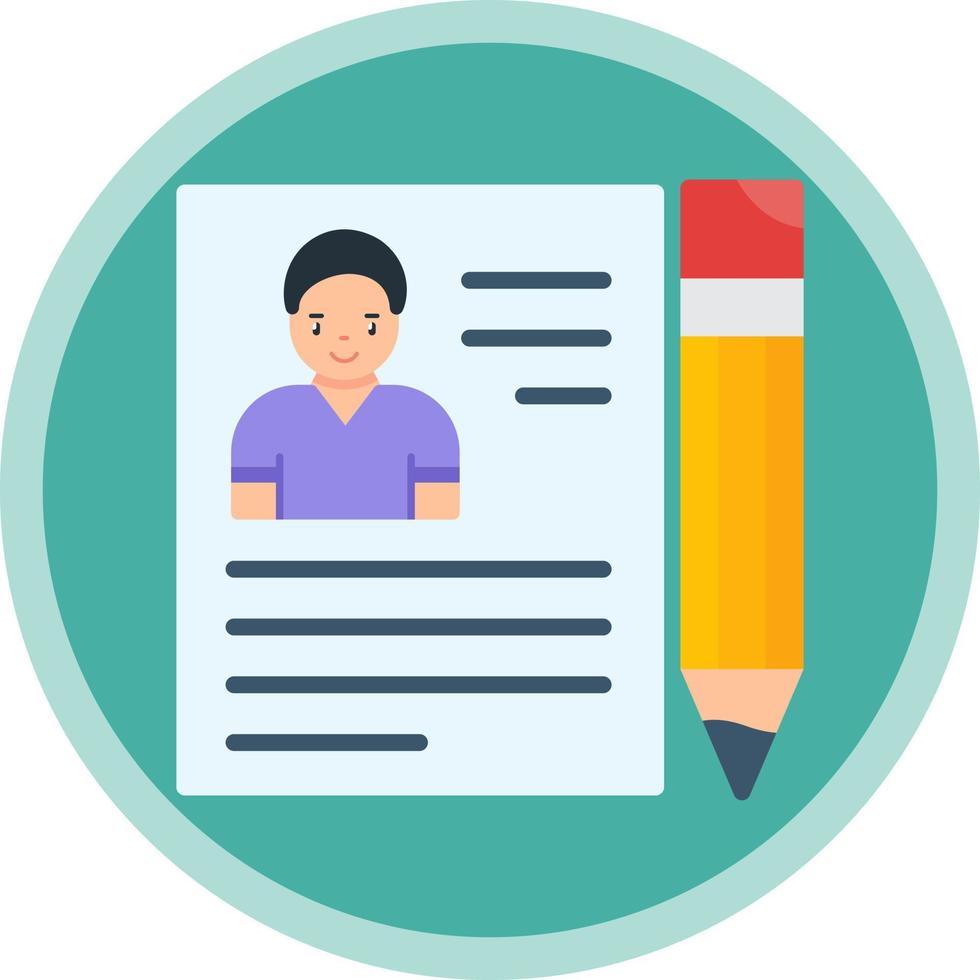 diseño de icono de vector de contrato de empleo