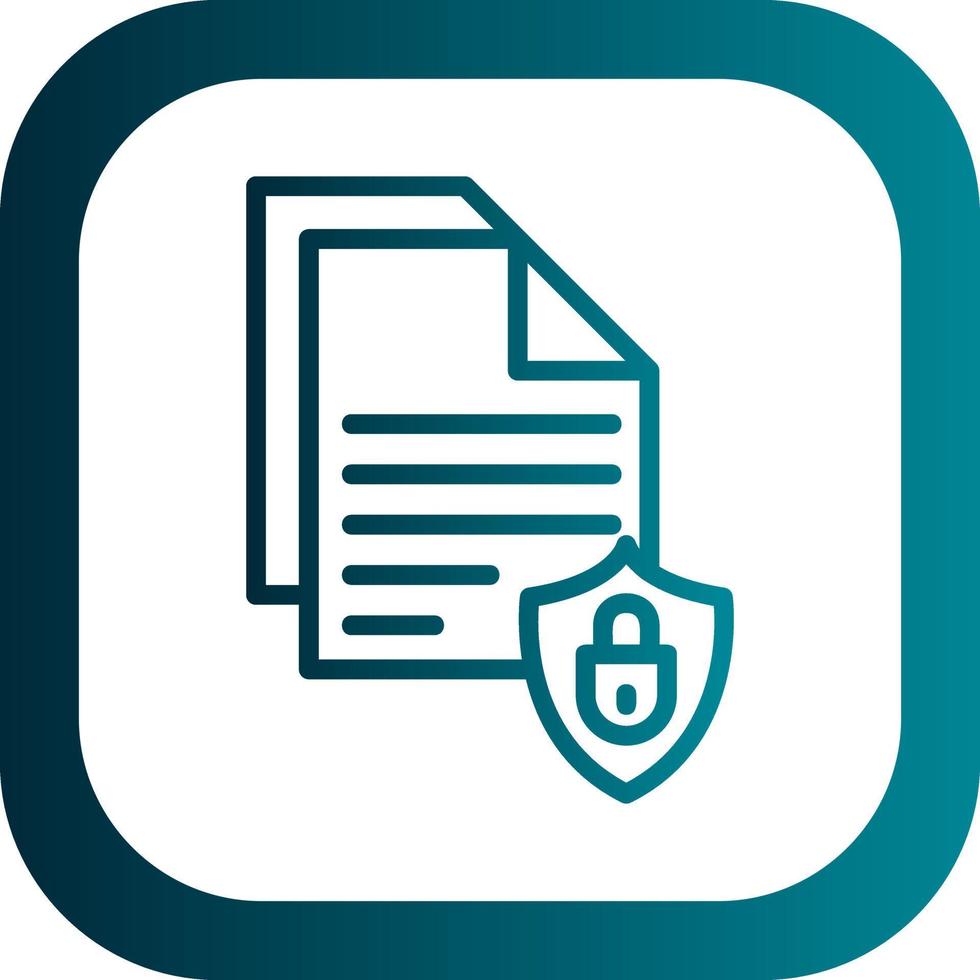 Document Security Vector Icon Design