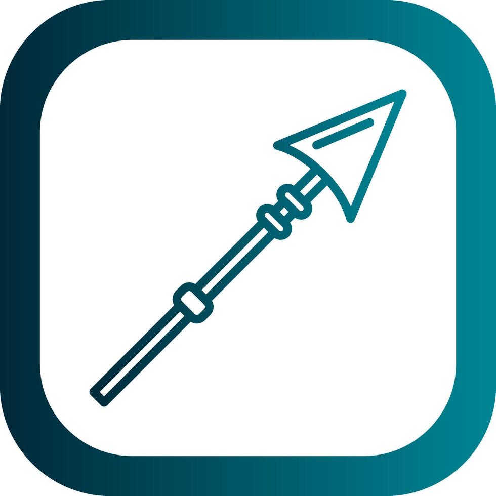 Spear Vector Icon Design