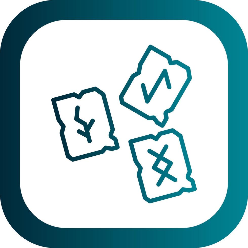Runes Vector Icon Design
