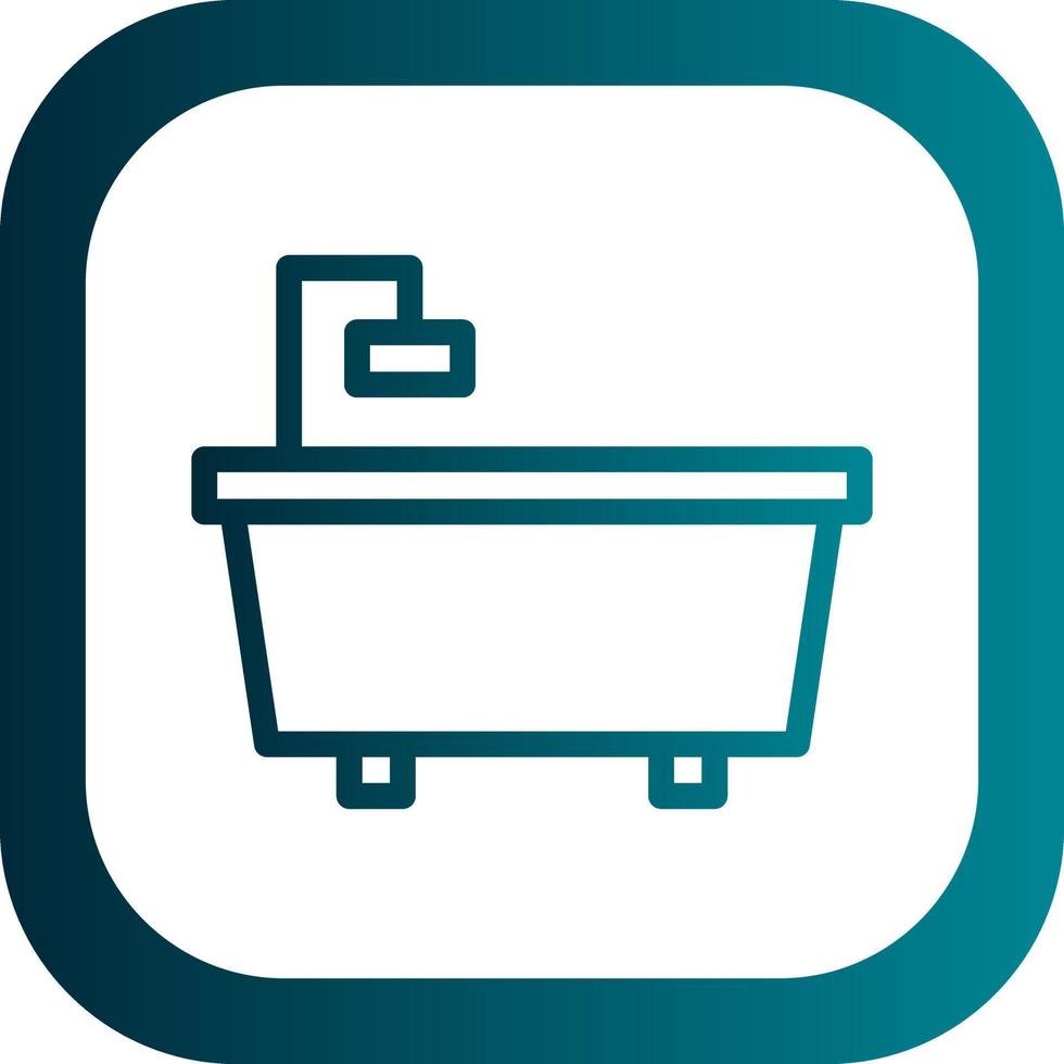 Bathtub Vector Icon Design
