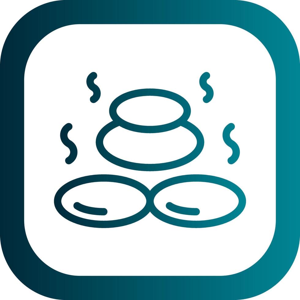 Hot Stone Vector Icon Design