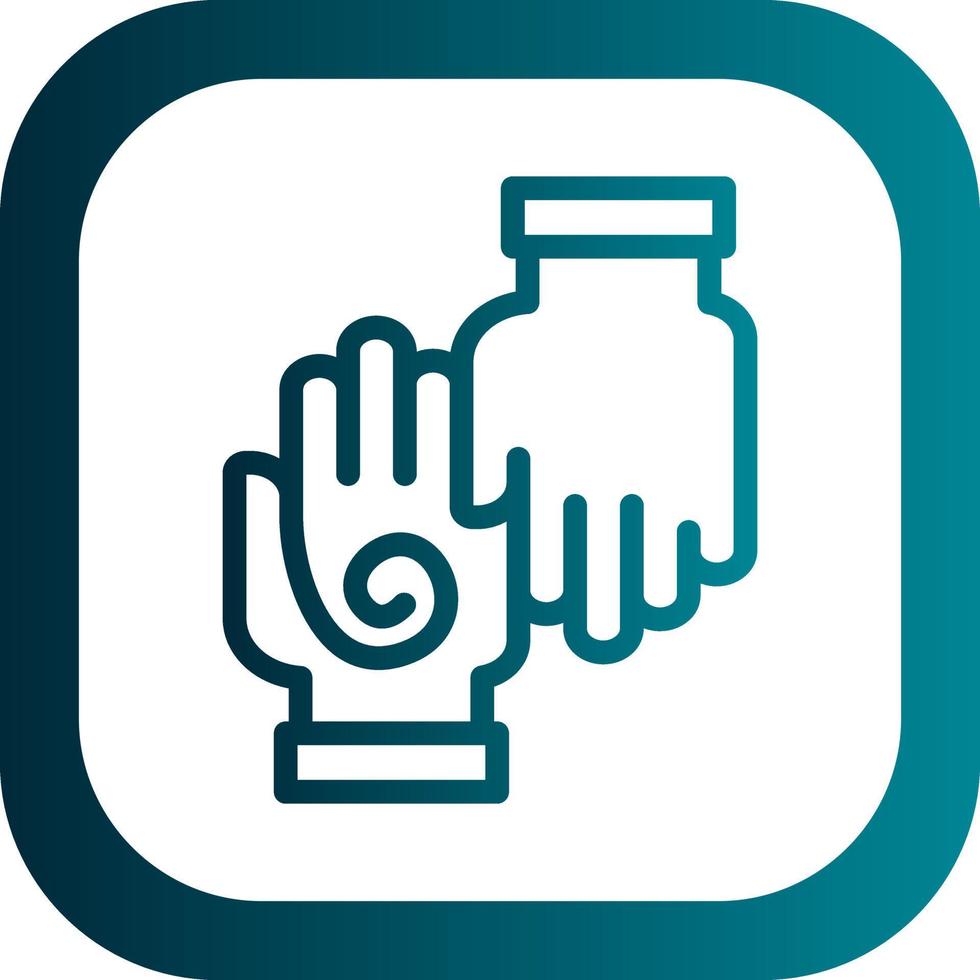 Hand Massage Vector Icon Design