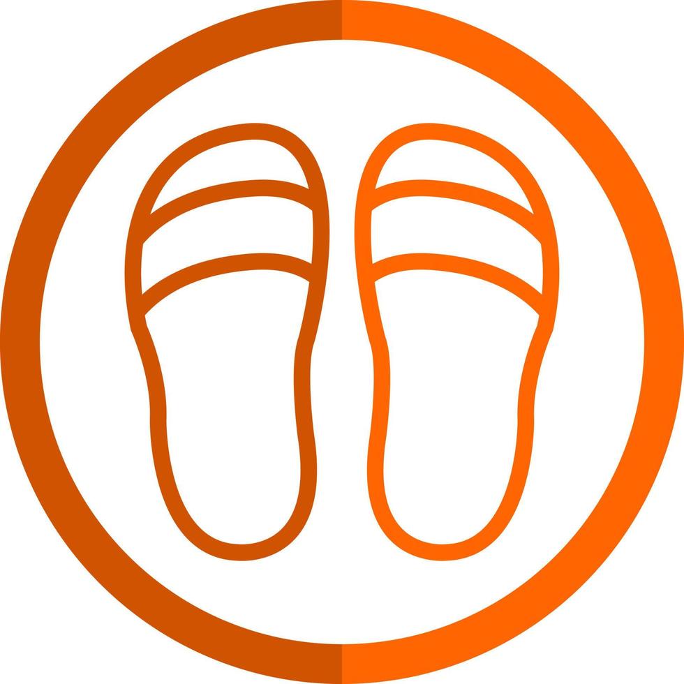 Slippers Vector Icon Design