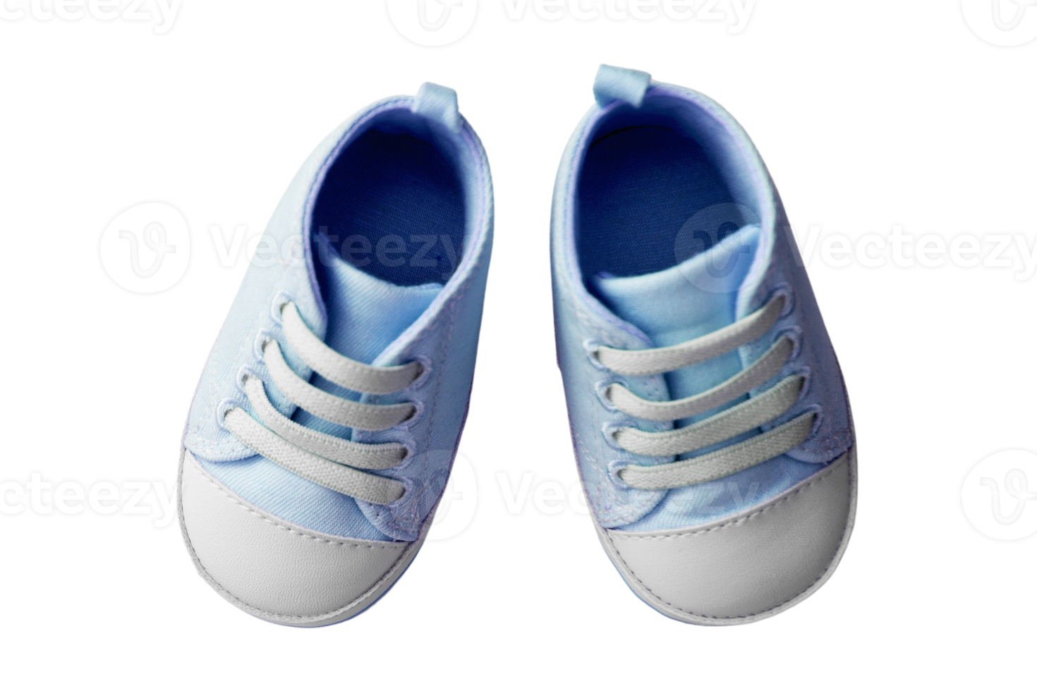 Blue baby shoes isolated on a transparent background png