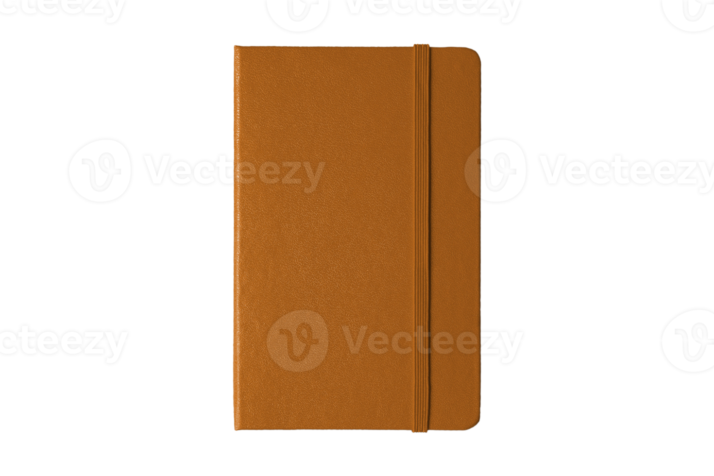 Brown notebook isolated on a transparent background png