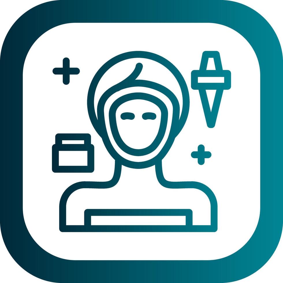 Facial Treatment Vector Icon Design
