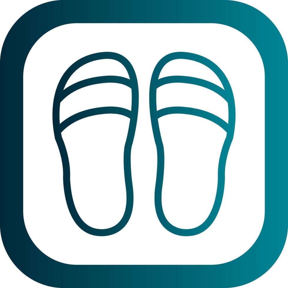 Slippers Vector Icon Design