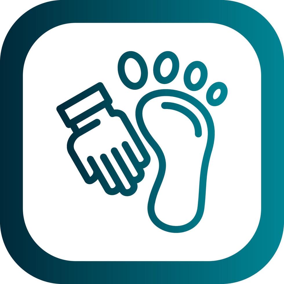 Foot Massage Vector Icon Design