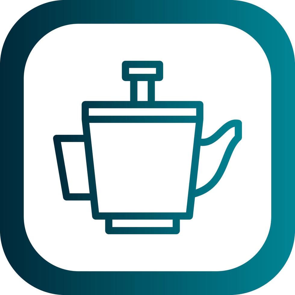 Teapot Vector Icon Design