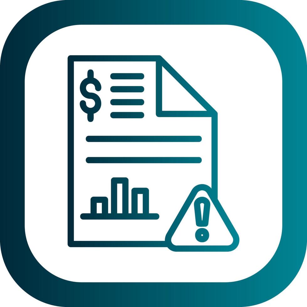 Stock Market Report Vector Icon Design