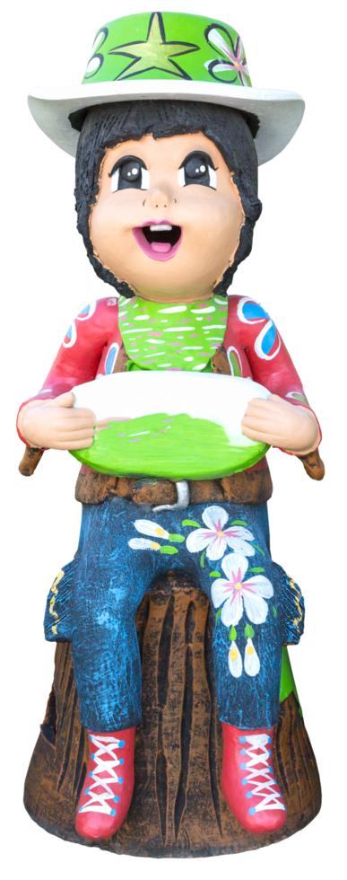 boy doll made from baked clay png