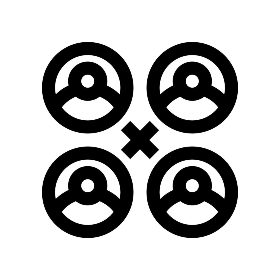 collaboration icon for your website, mobile, presentation, and logo design. vector