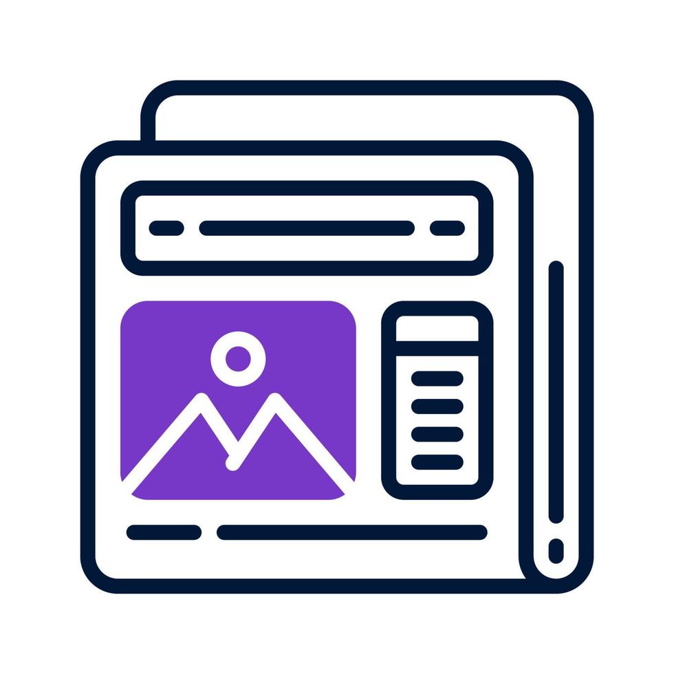 newspaper icon for your website, mobile, presentation, and logo design. vector