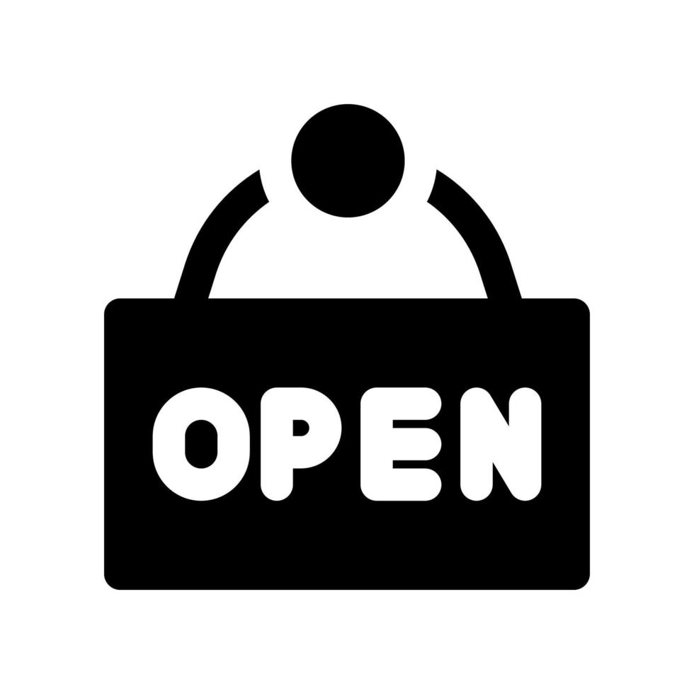 open icon for your website design, logo, app, UI. vector