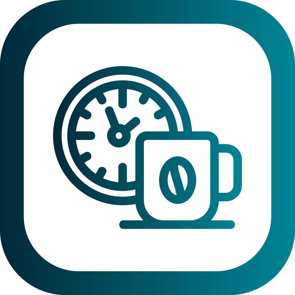 Coffee Time Vector Icon Design