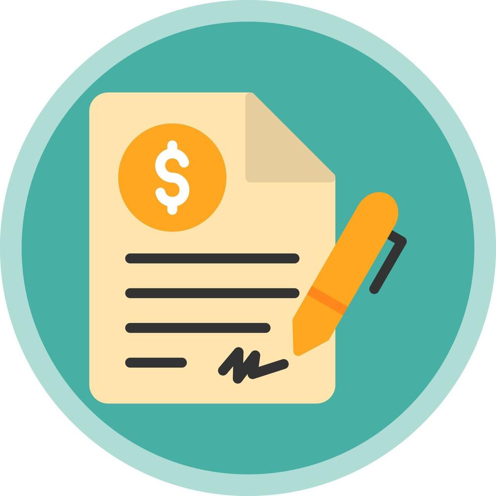 Contract Vector Icon Design