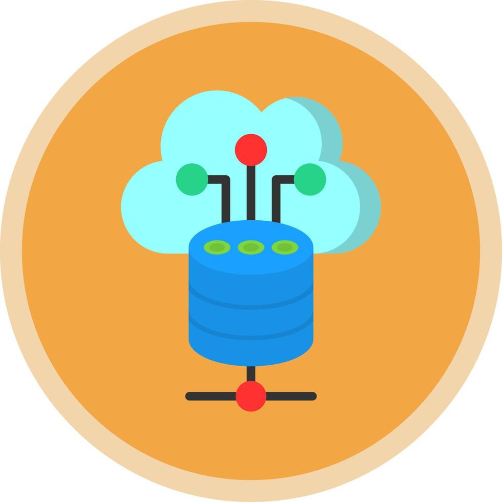 Cloud Storage Vector Icon Design