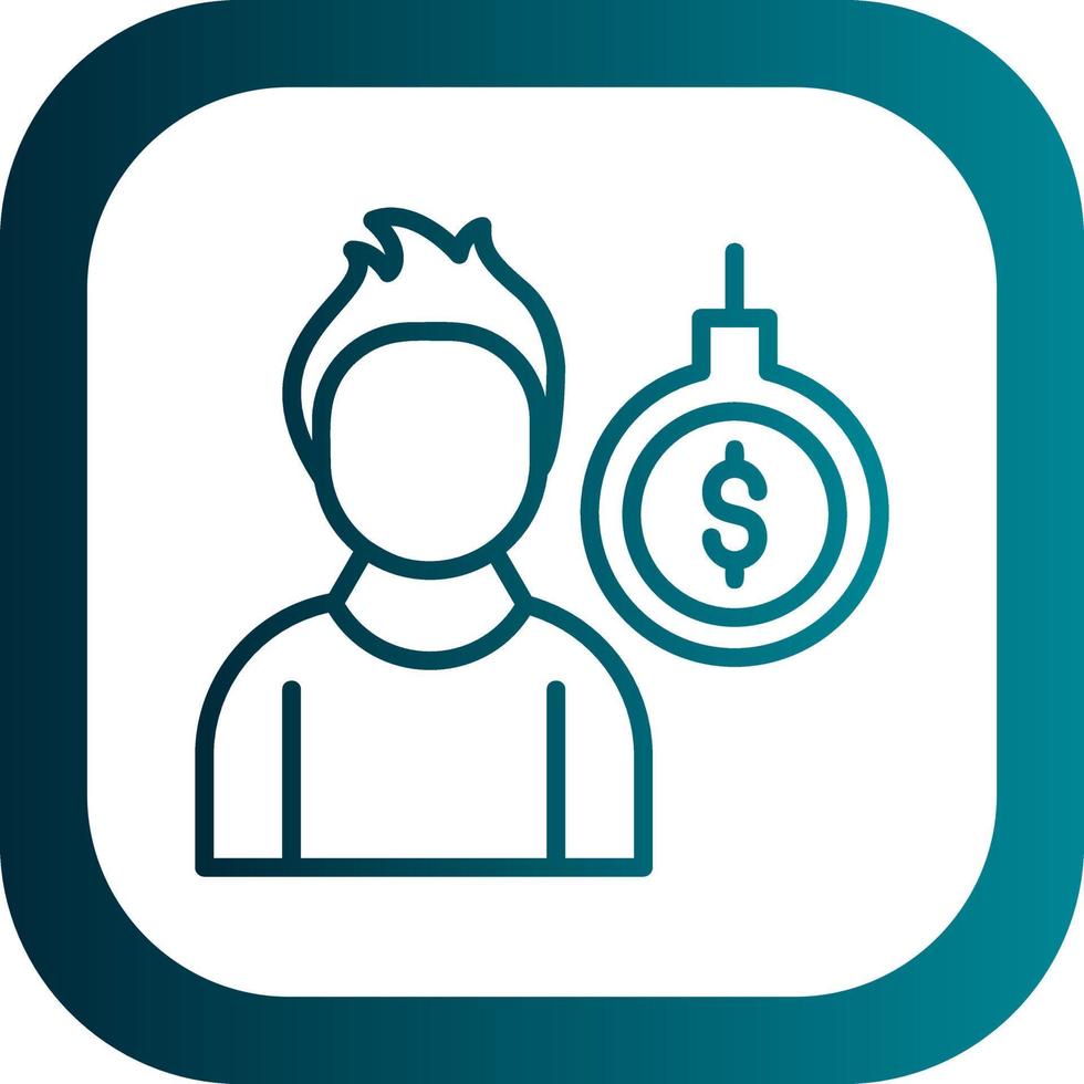 Debt Vector Icon Design